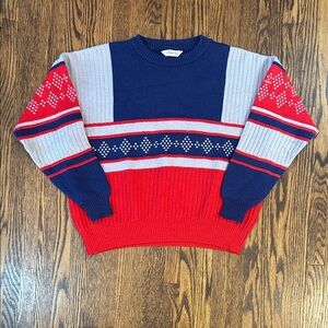 Vintage 90s Steffner Knit Wool Sweater Made in Austria
